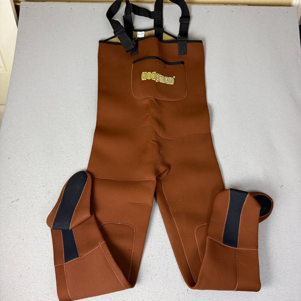 Hodgman Lakestream Comfort Plus Neoprene Chest Waders Brown Men's M Stockingfoot